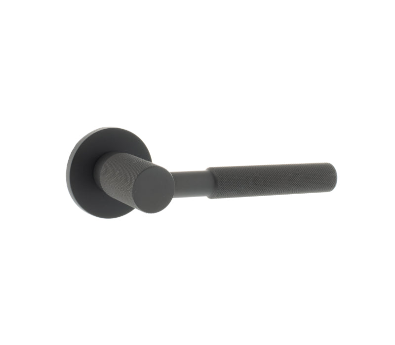 Atlantic Millhouse Brass Mason Designer Lever on 5mm Slimline Round Rose - Urban Dark Bronze