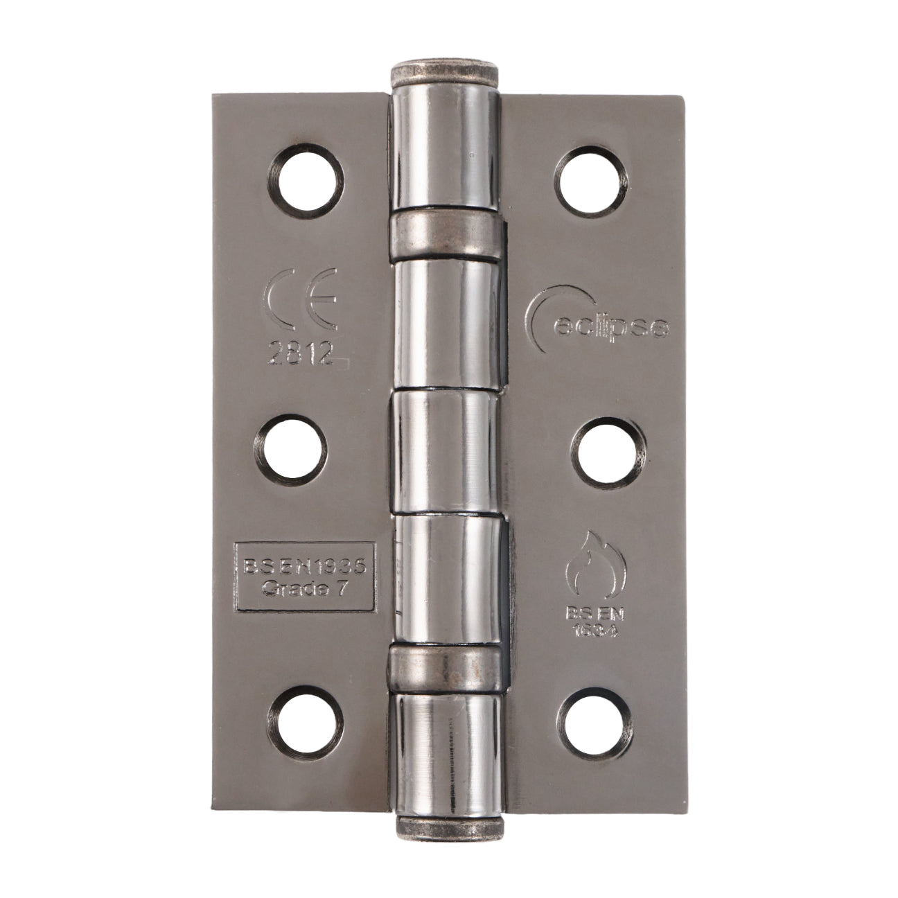 Frisco 76x51x2mm Pol Blk Nickel Ball Bearing Hinge Grade 7