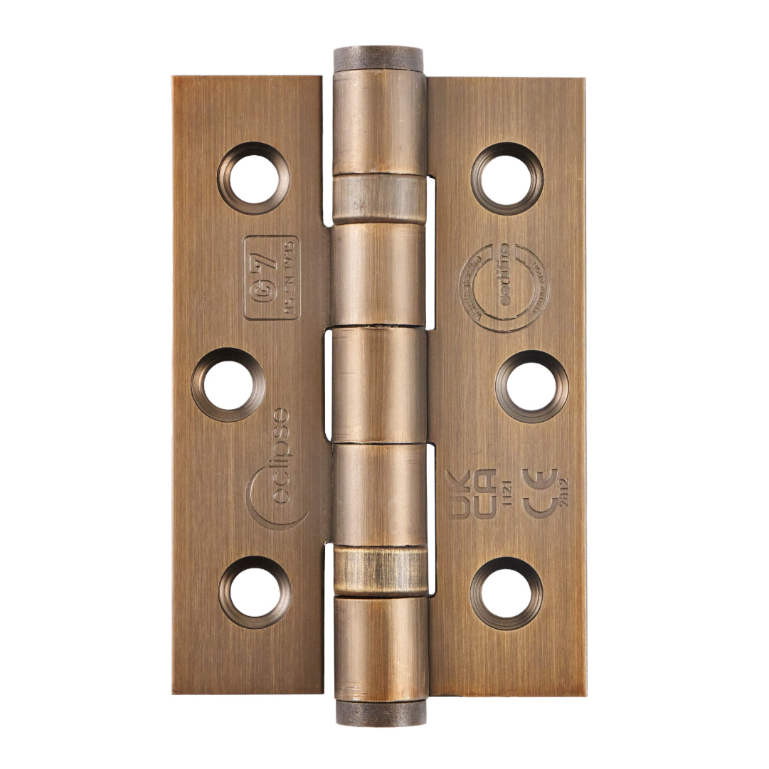 Frisco 76x51x2mm BB Hinge Grade 7 Matt Antique Brass
