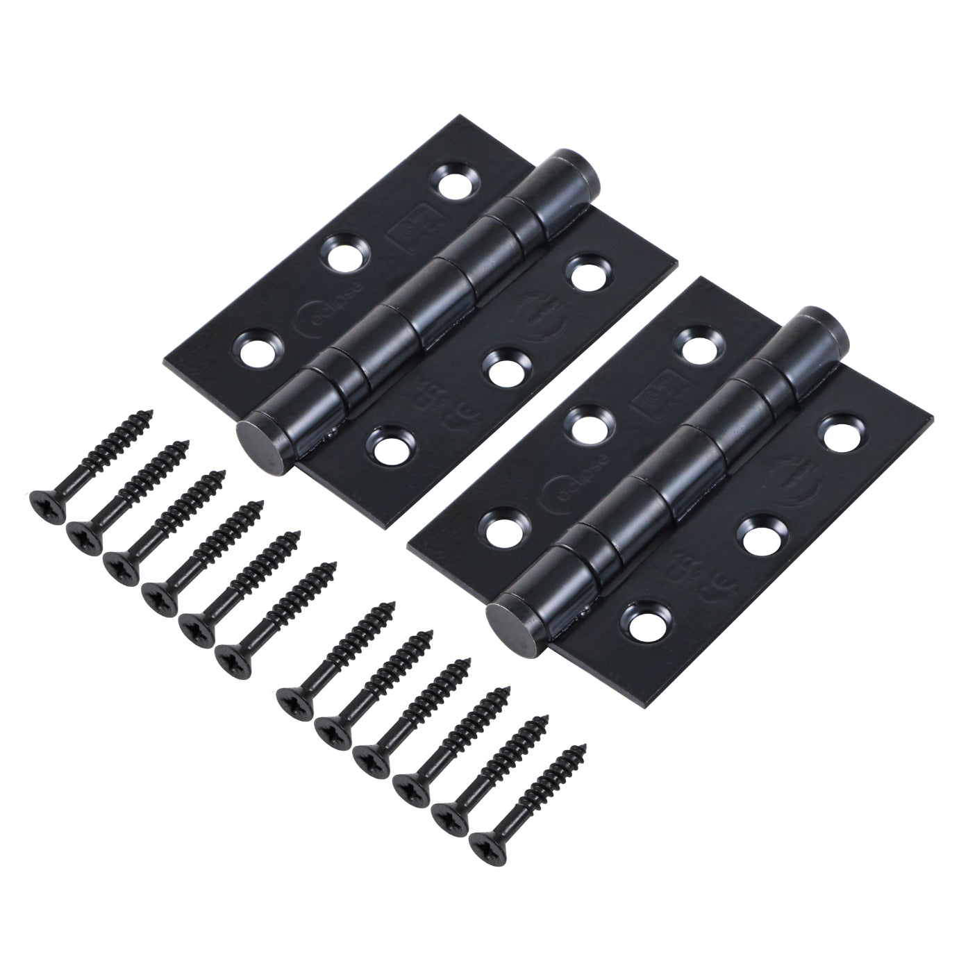 Frisco 76x51x2mm Matt Black Ball Bearing hinge Grade 7