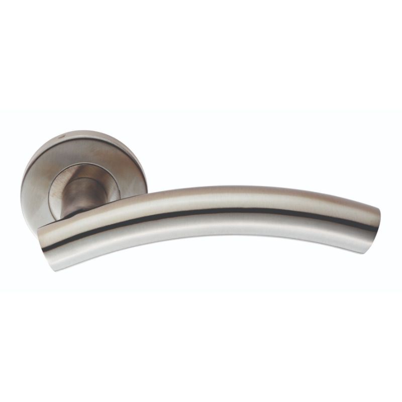 Carlisle Brass Curved Lever on Sprung Rose