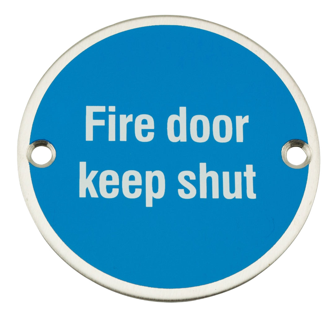 Frisco SSS 75mm Fire Door Keep Shut Symbol