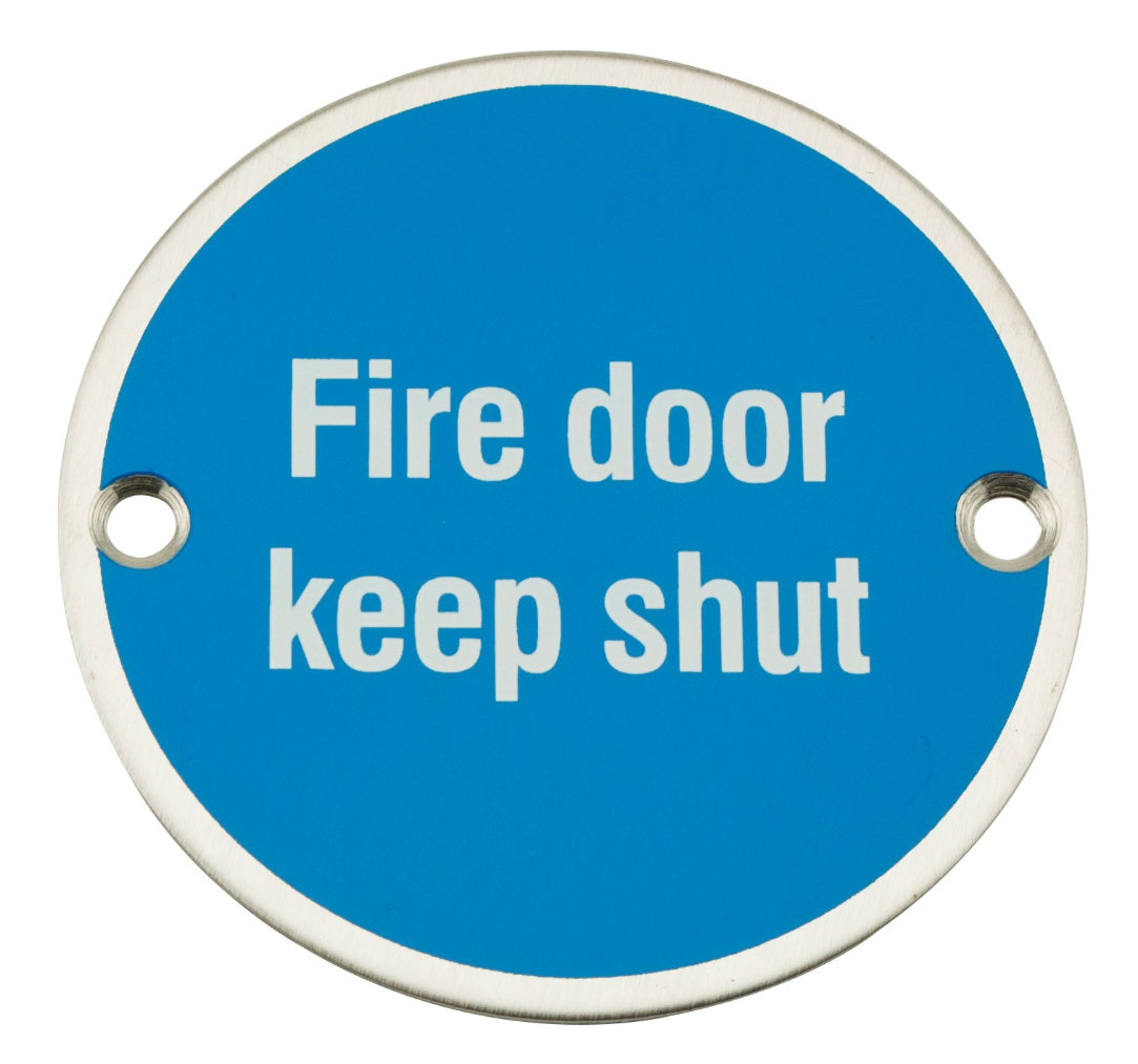 Frisco PSS 75mm Fire Door Keep Shut Symbol