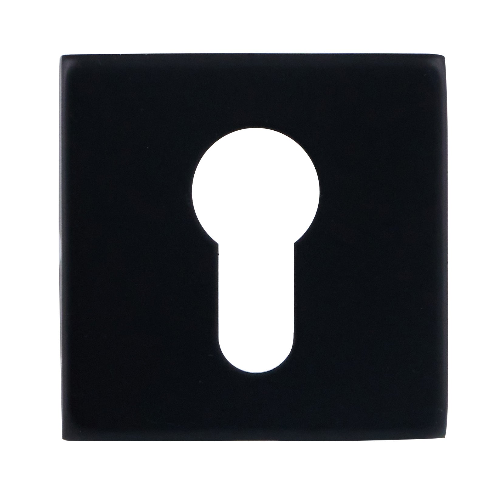 Frisco BLK Square Euro Profile Escutcheon