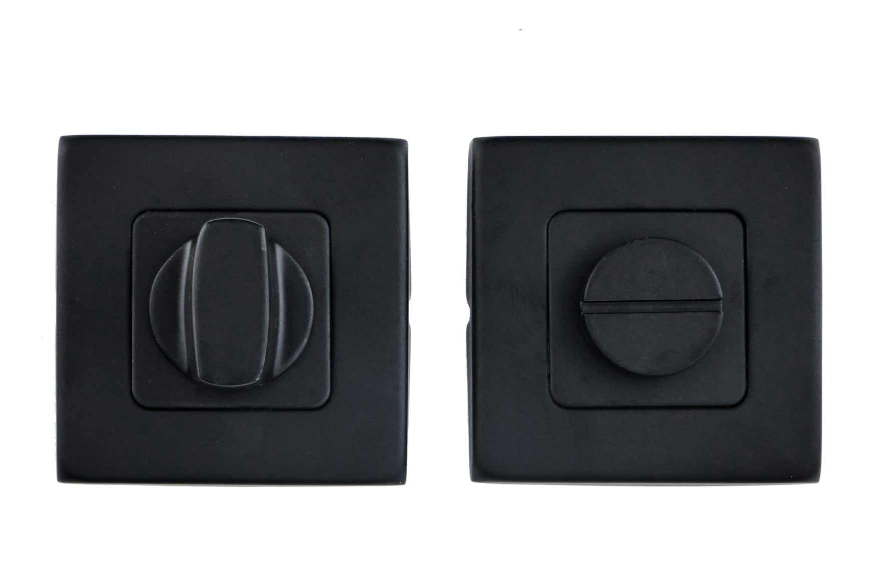 Frisco BLK Square Thumbturn & Release on Square Rose