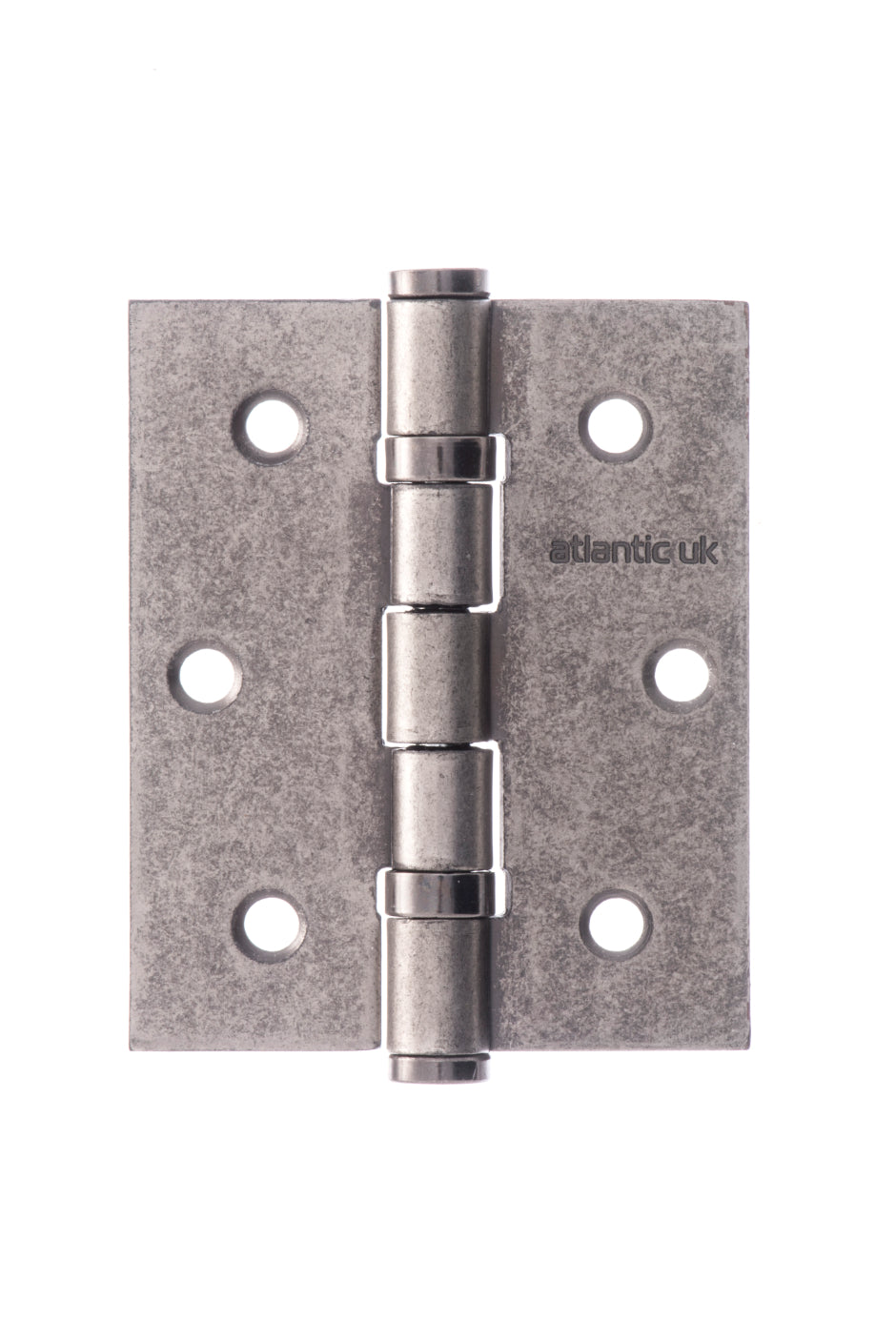 Atlantic Ball Bearing Hinges 3" x 2.5" x 2.5mm - Distressed Silver