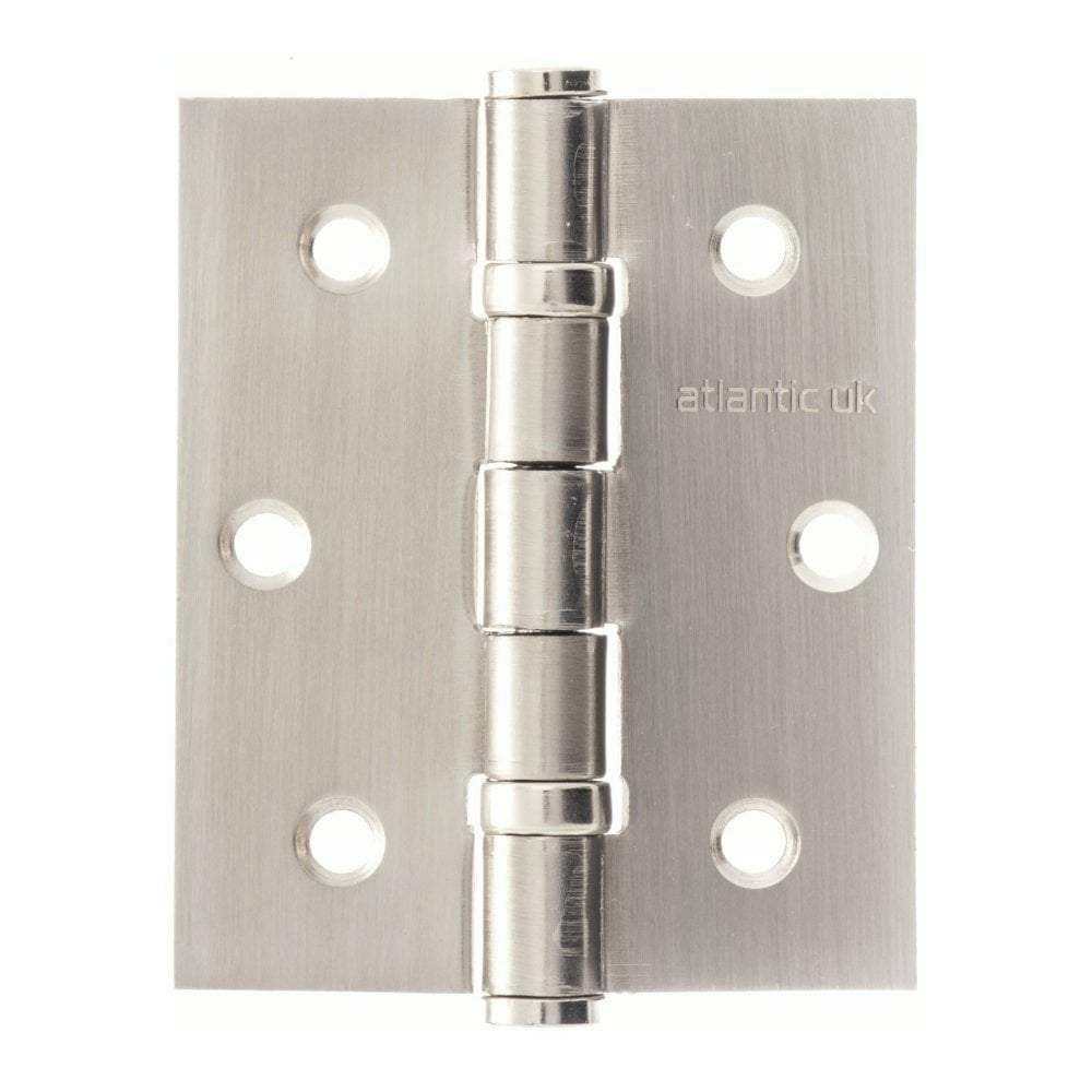 Atlantic Ball Bearing Hinges 3" x 2.5" x 2.5mm set of 3 - Satin Nickel