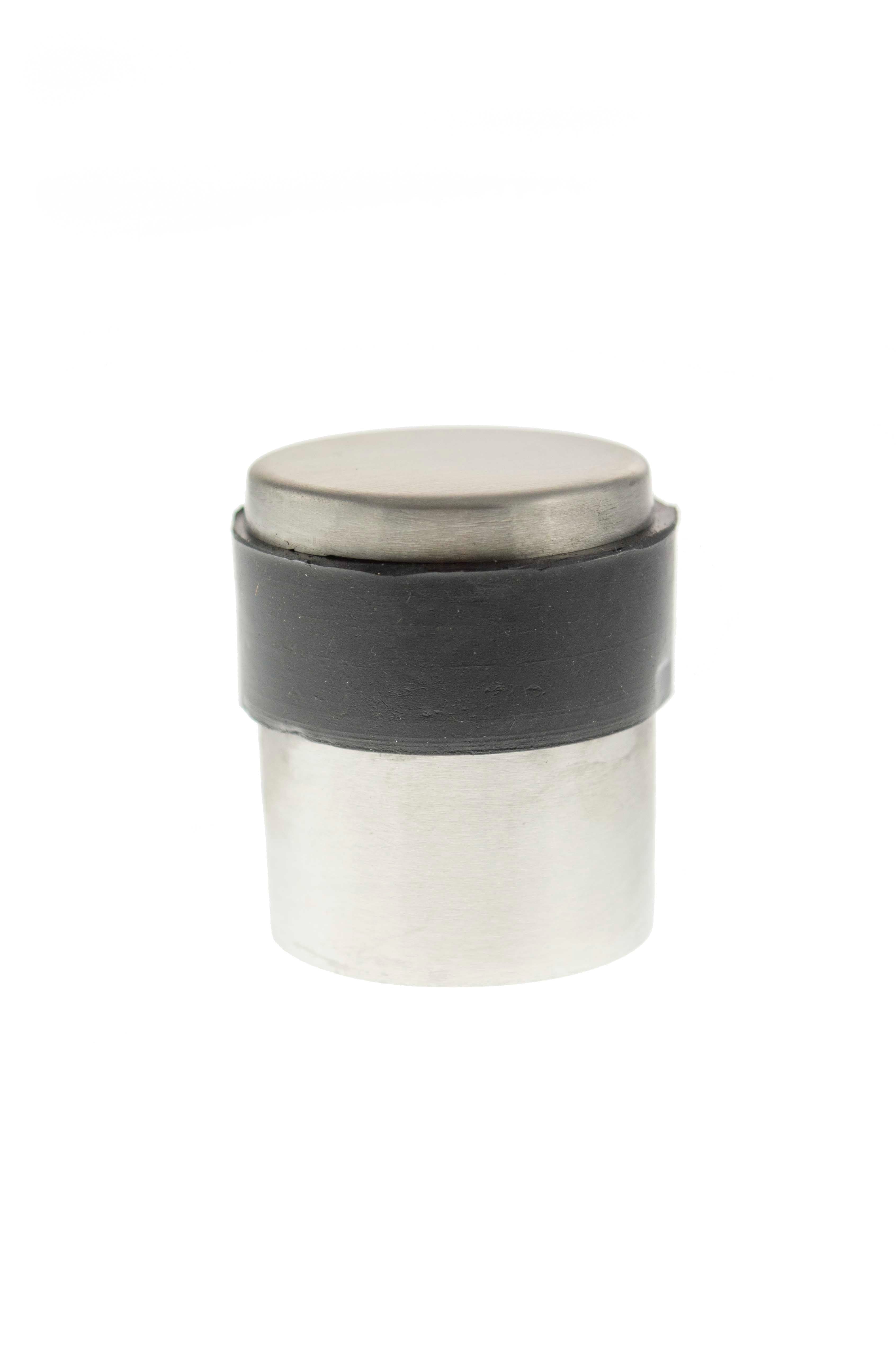 Atlantic Cylinder Contract Floor Mounted Door Stop - Satin Stainless Steel
