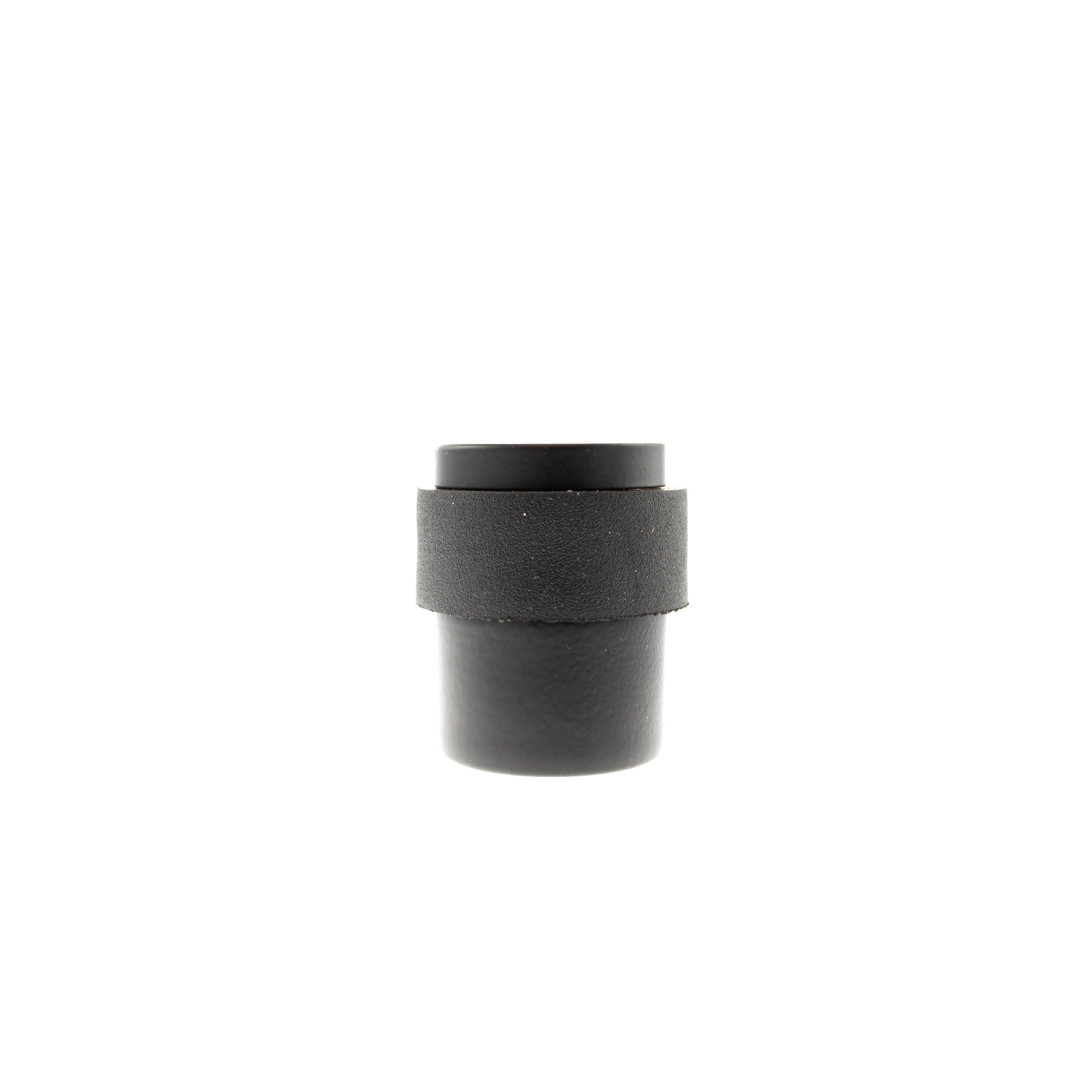 Atlantic Cylinder Premium Floor Mounted Door Stop - Matt Black