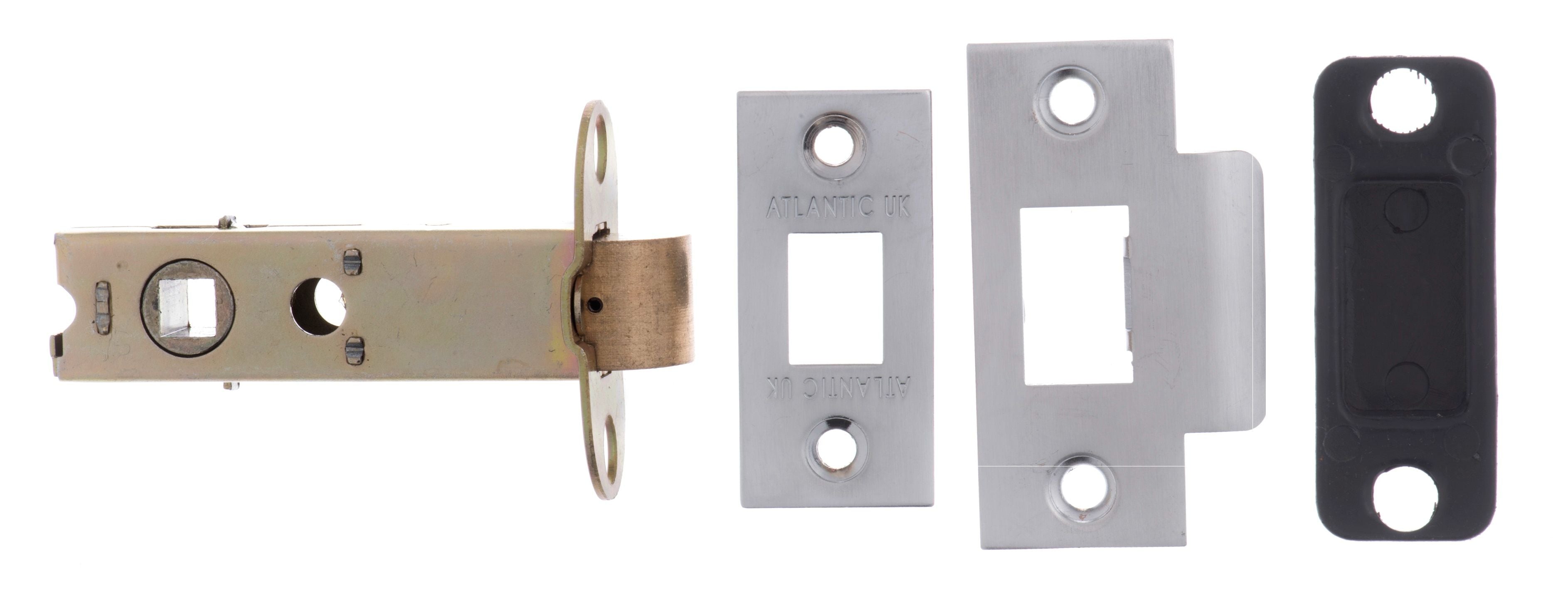 Atlantic Heavy Duty Bolt Through Tubular Latch 3" - Satin Chrome