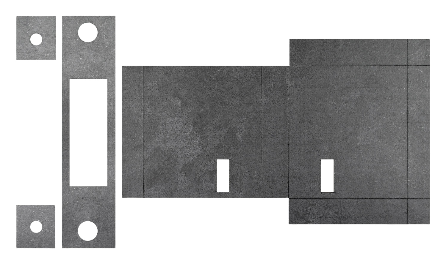 Atlantic Deadlock - 3LK Intumescent Lock Kit FD60 1mm