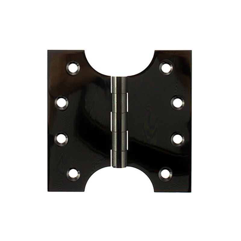 Atlantic (Solid Brass) Parliament Hinges 4" x 2" x 4mm - Black Nickel