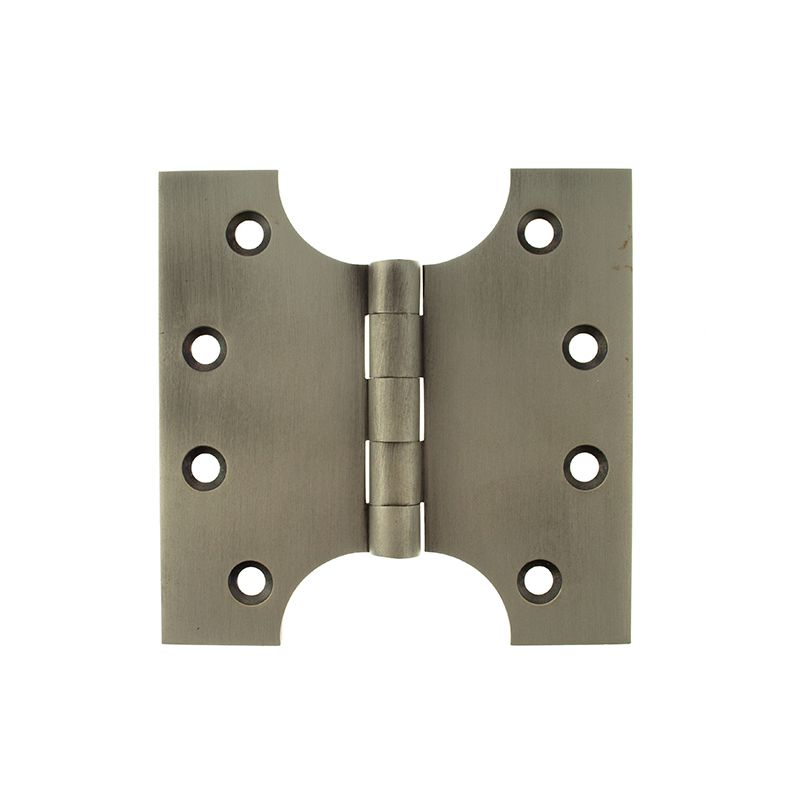 Atlantic (Solid Brass) Parliament Hinges 4" x 2" x 4mm - Matt Gun Metal