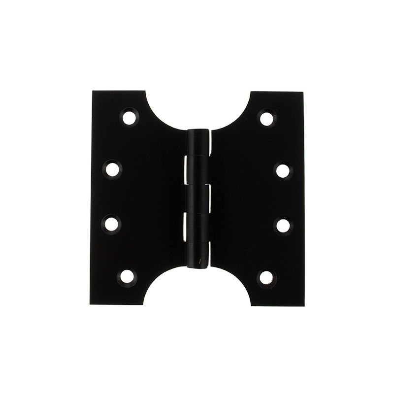 Atlantic (Solid Brass) Parliament Hinges 4" x 2" x 4mm - Matt Black