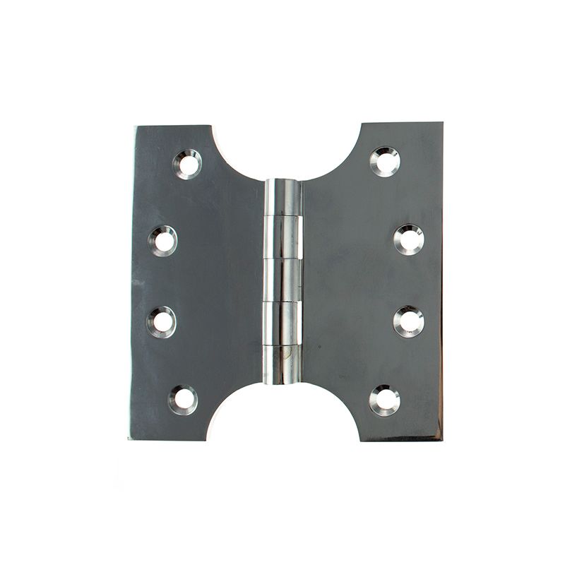 Atlantic (Solid Brass) Parliament Hinges 4" x 2" x 4mm - Polished Chrome