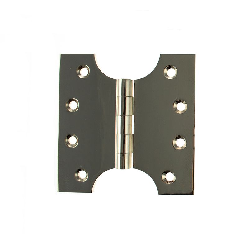 Atlantic (Solid Brass) Parliament Hinges 4" x 2" x 4mm - Polished Nickel