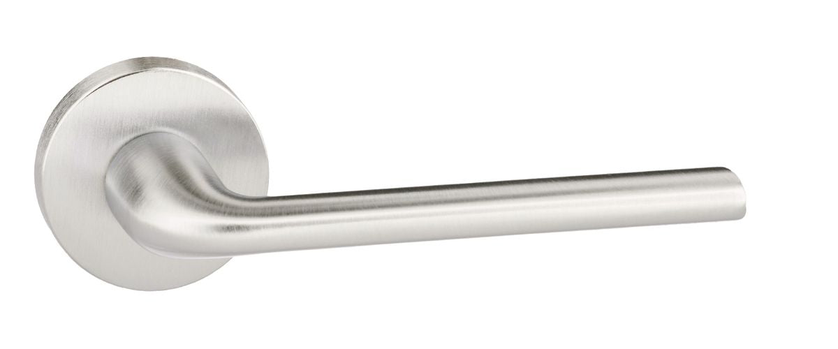 Forme Milly Designer Lever on Minimal Round Rose - Satin Chrome