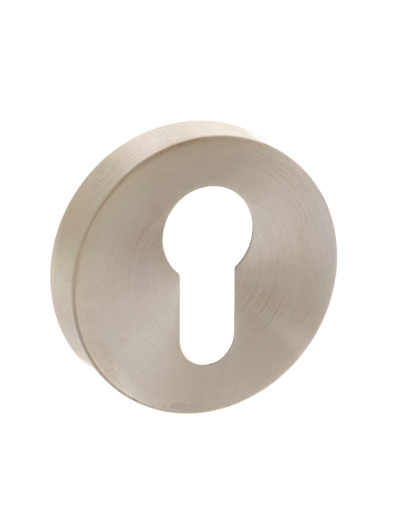 Forme Euro Escutcheon on Minimal Round Rose - Satin Nickel