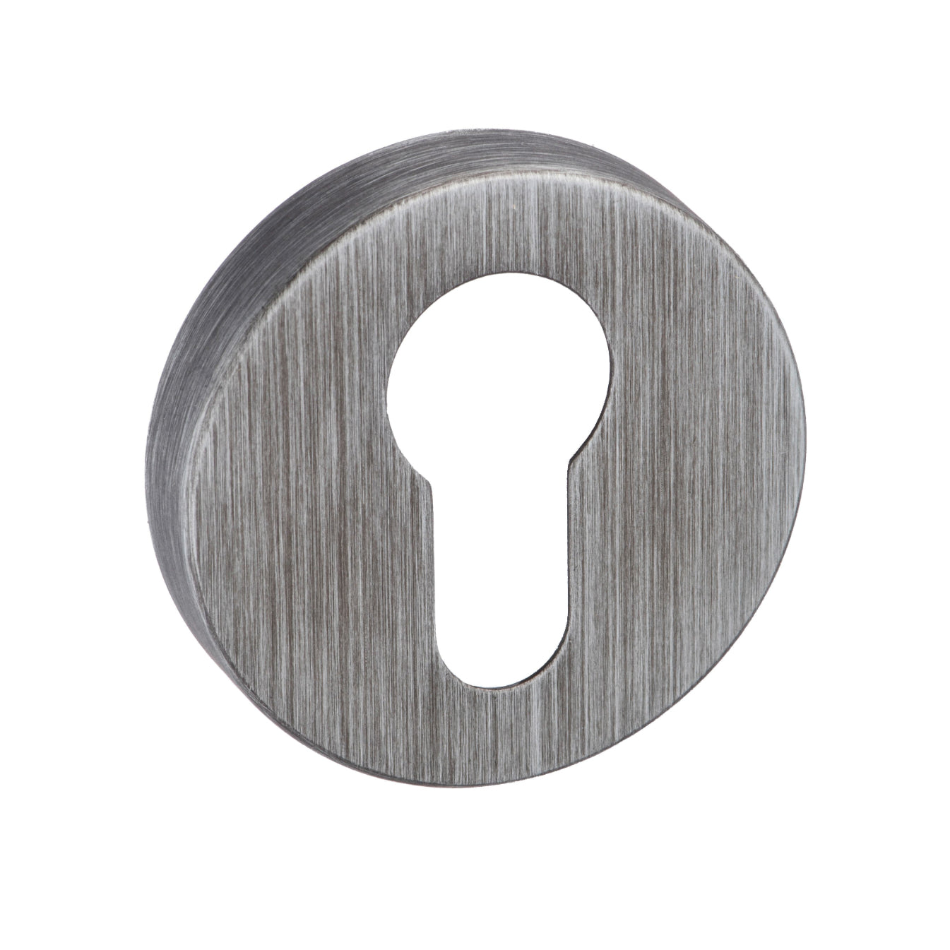 Forme Euro Escutcheon on Minimal Round Rose - Urban Graphite