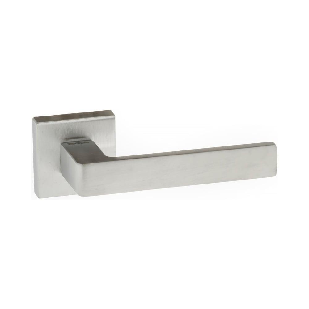 Forme Asti Designer Lever on Minimal Square Rose - Satin Chrome