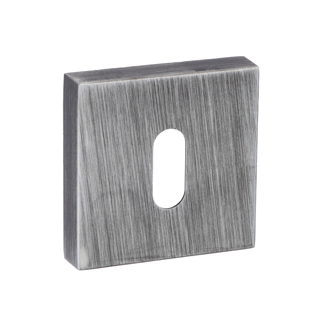 Forme Key Escutcheon on Minimal Square Rose - Urban Graphite