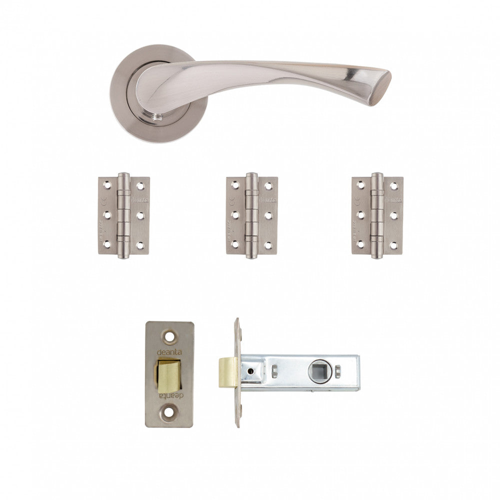 Deanta Fortuna Latch Kit (Satin Chrome)