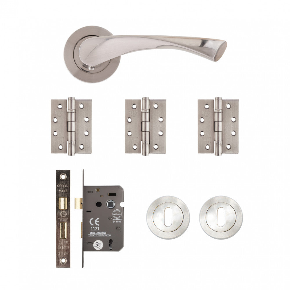 Deanta Fortuna Mortice Kit (Satin Finish)