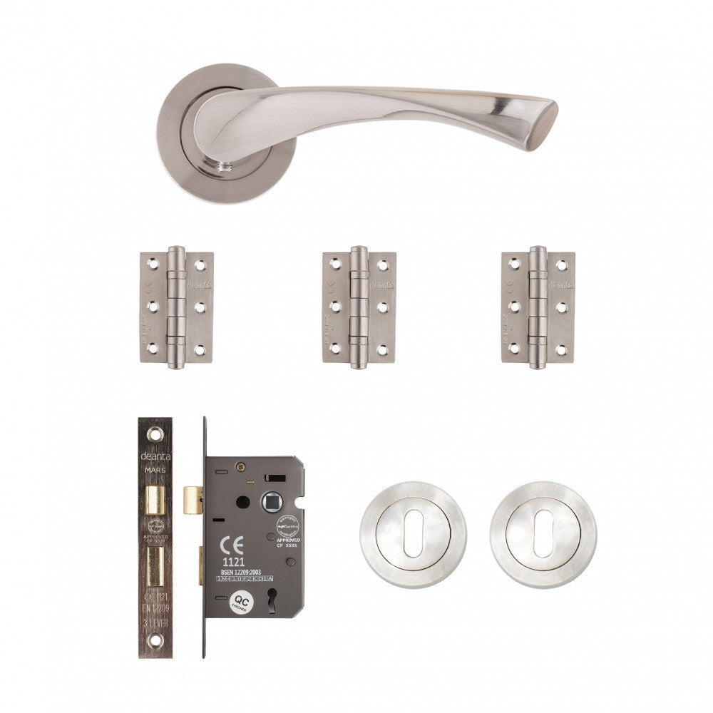 Deanta Fortuna Mortice Kit (Satin Finish)