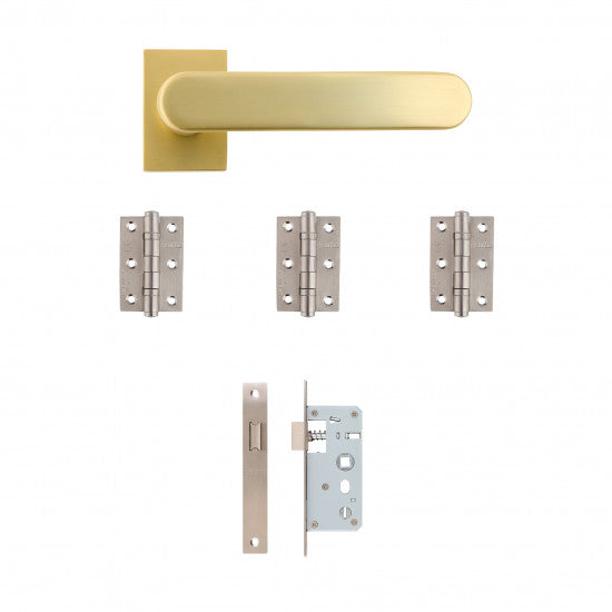 Deanta Juno Urban Latch Kit | 76 X 50 X 2mm Hinges