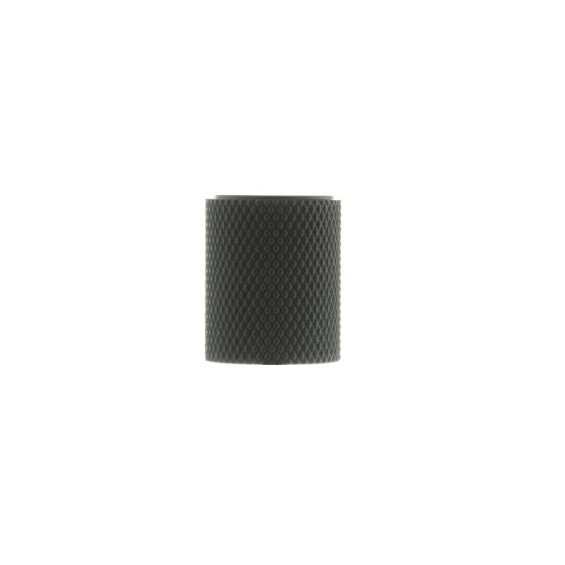 Atlantic Millhouse Brass Watson Cylinder Knurled Cabinet Knob on Concealed Fix - Matt Black