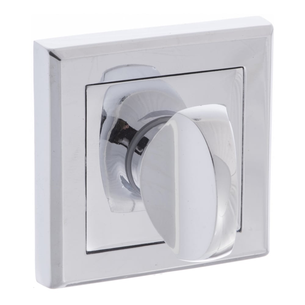 STATUS WC Turn and Release on Square Rose - Polished Chrome