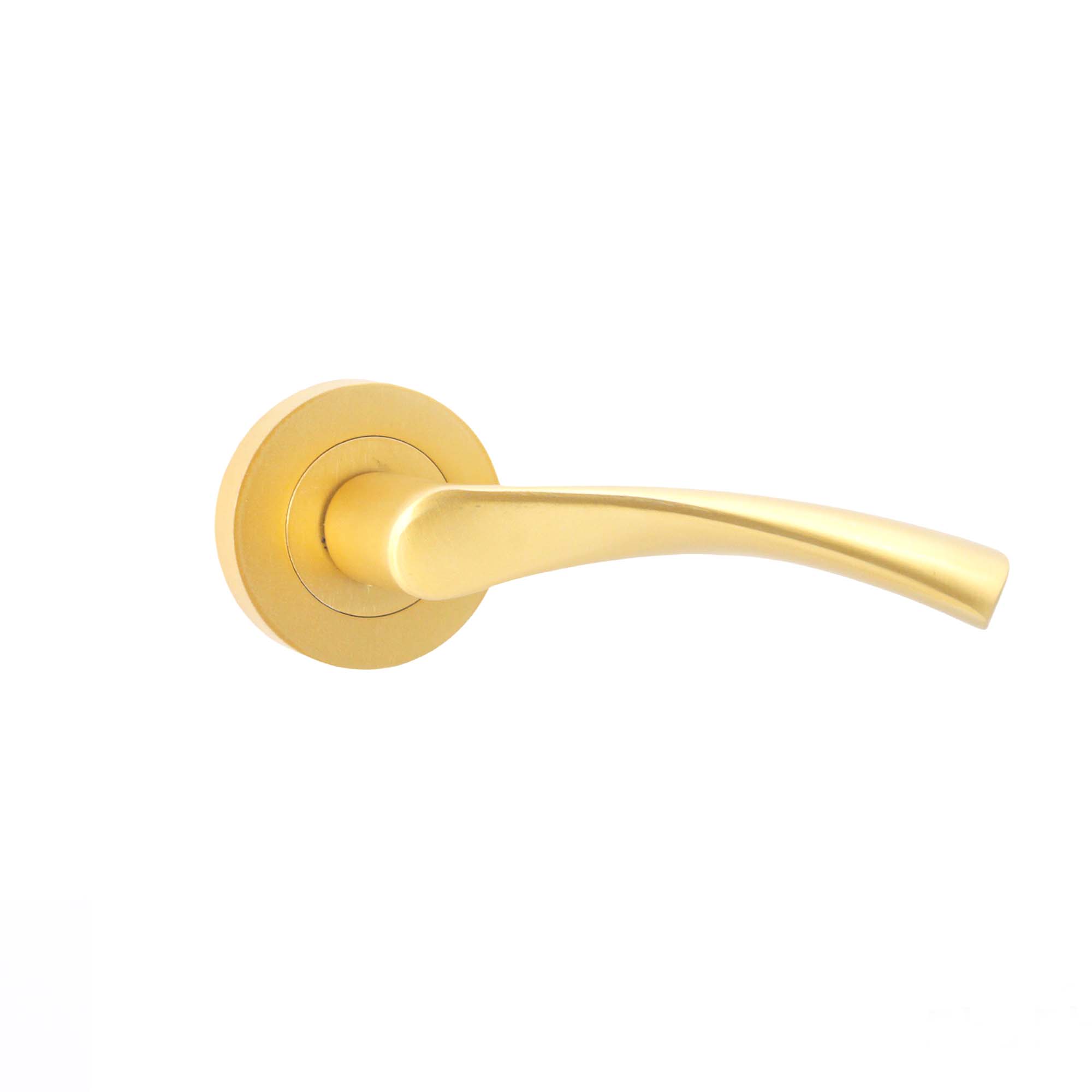 Mercury Lever Door Handle Satin Brass