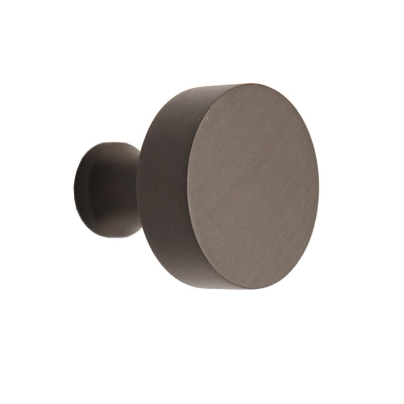 Round Cupboard Knob Gun metal grey