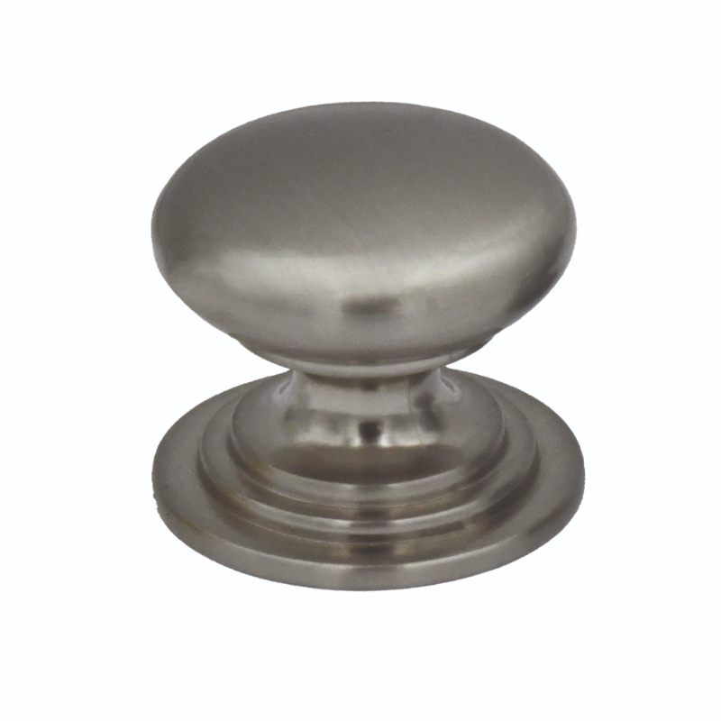 Round Cabinet knob 37mm Dia. Brushed Nickel Finish-Brushed Nickel Finish