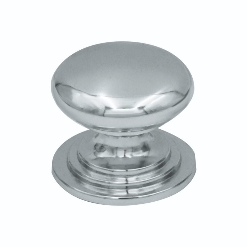 Round Cabinet knob 37mm Dia. Polished Chrome Finish-Polished Chrome Finish