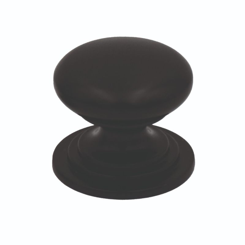 Round Cabinet knob 37mm Dia. Matt Black Finish-Matt Black Finish