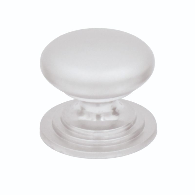 Round Cabinet knob 37mm Dia. Matt White Finish-Matt White Finish