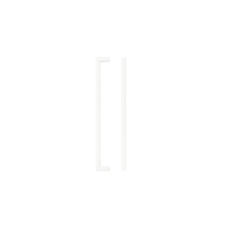 Square Block Cabinet handle 224mm CTC Matt White Finish-Matt White Finish