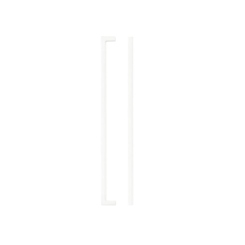Square Block Cabinet handle 320mm CTC Matt White Finish-Matt White Finish