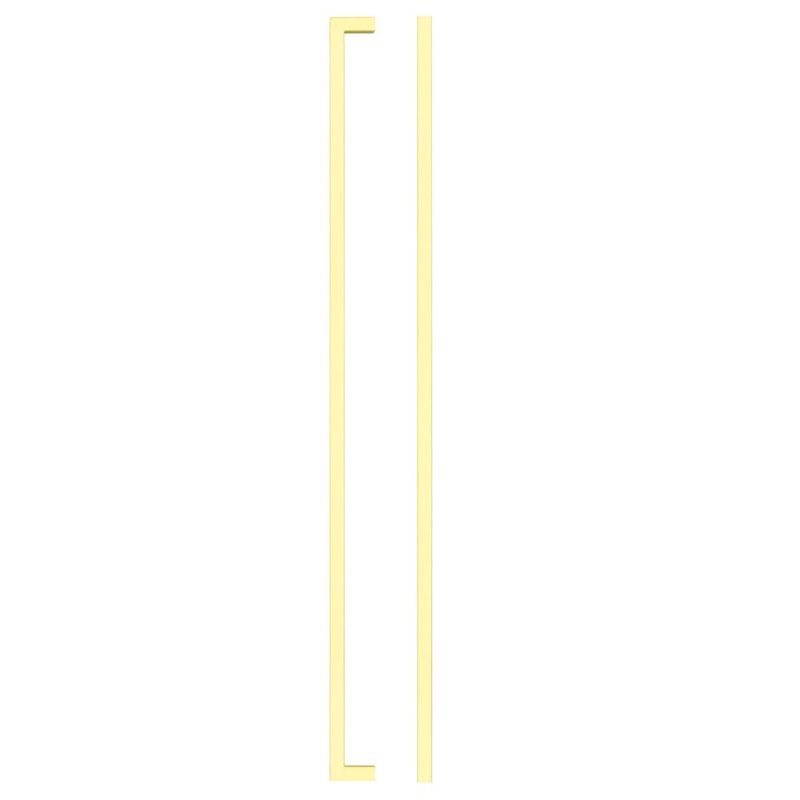Square Block Cabinet handle 448mm CTC Brushed Gold Finish-Brushed Gold Finish