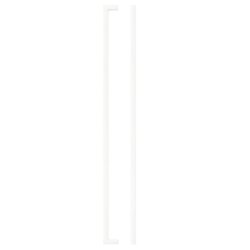 Square Block Cabinet handle 448mm CTC Matt White Finish-Matt White Finish
