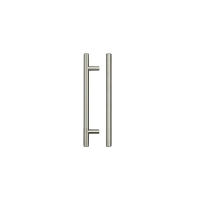 T Bar Cabinet handle 128mm CTC, 188mm Total length Brushed Nickel Finish-Brushed Nickel Finish