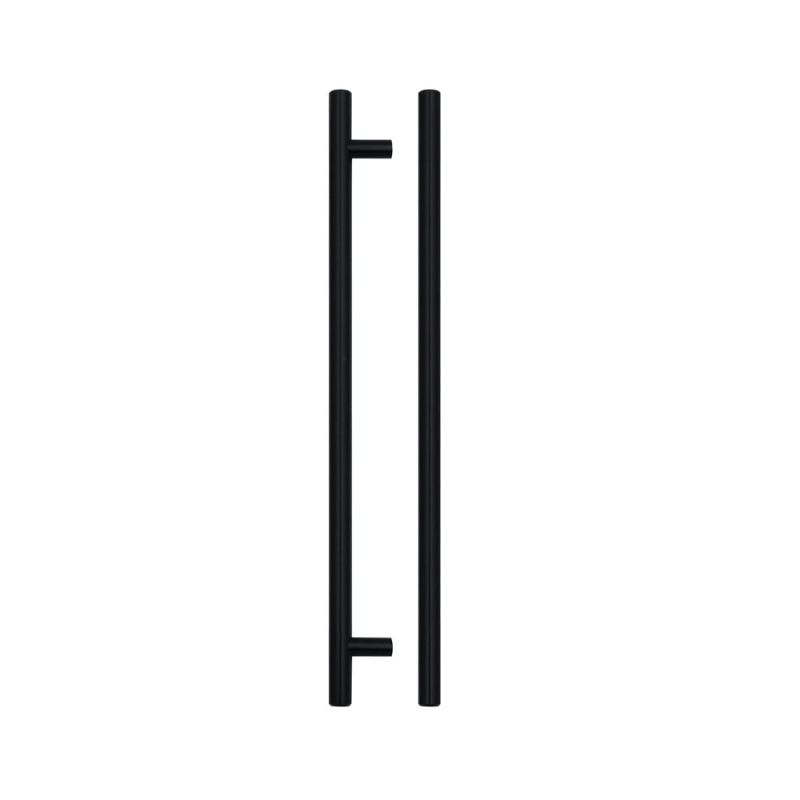 T Bar Cabinet handle 256mm CTC, 316mm Total length Matt Black Finish-Matt Black Finish