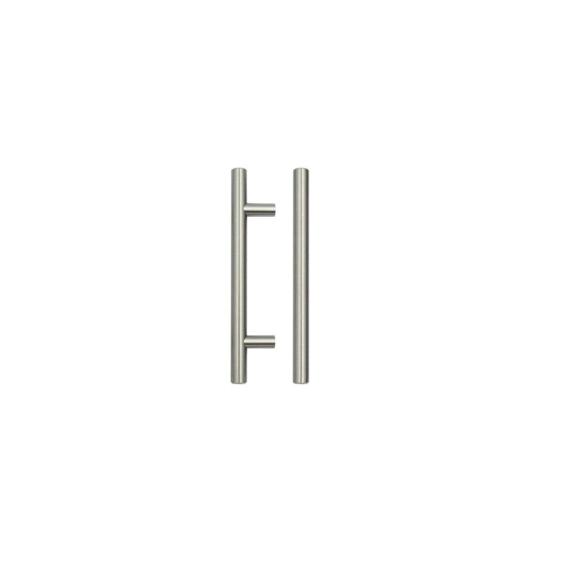 T Bar Cabinet handle 96mm CTC, 156mm Total length Brushed Nickel Finish-Brushed Nickel Finish