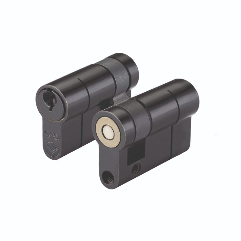 45mm Euro Single Keyed to Differ -Black