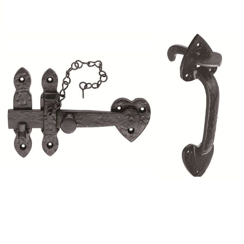Carlisle Brass Black Antique Thumb Latch Set