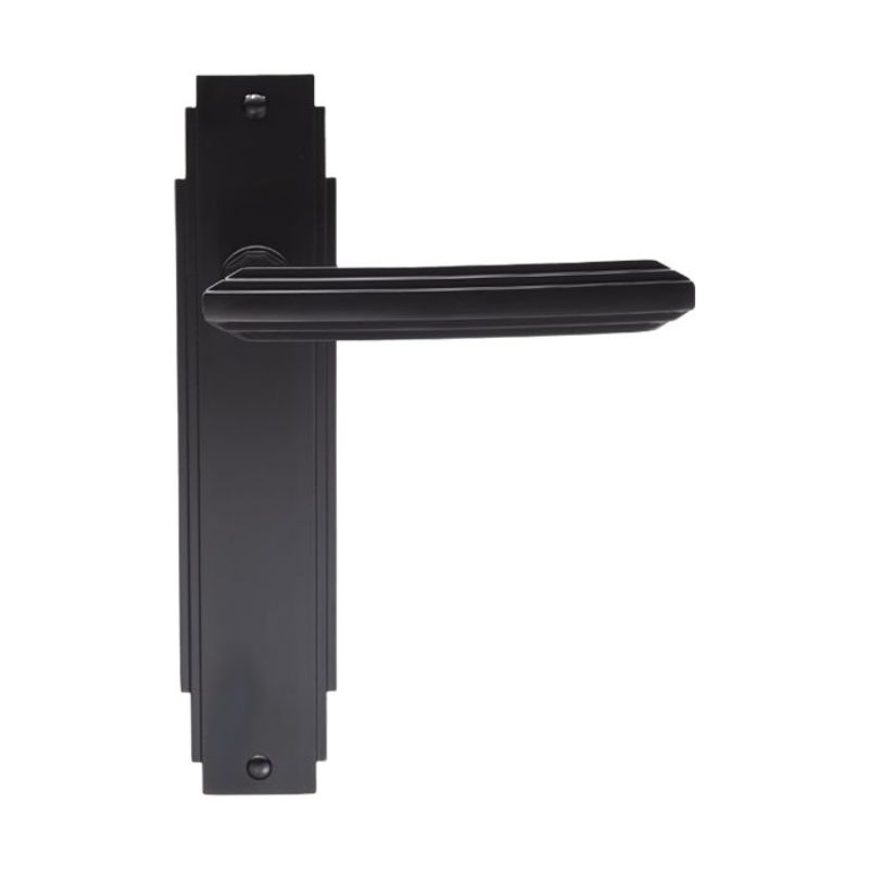Carlisle Brass Art Deco Lever on Latch Backplate