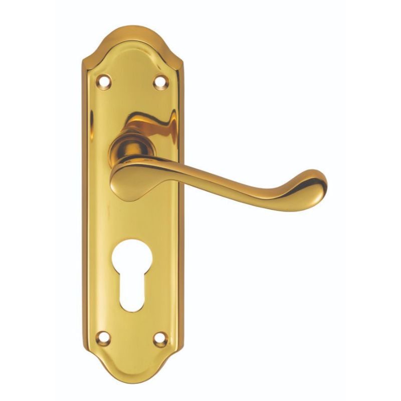 Carlisle Brass Ashtead Lever on Euro Lock Backplate