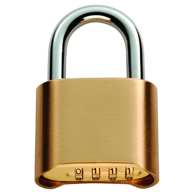 Carlisle Brass Bottom Wheel Heavy Duty Combination Padlock 50mm