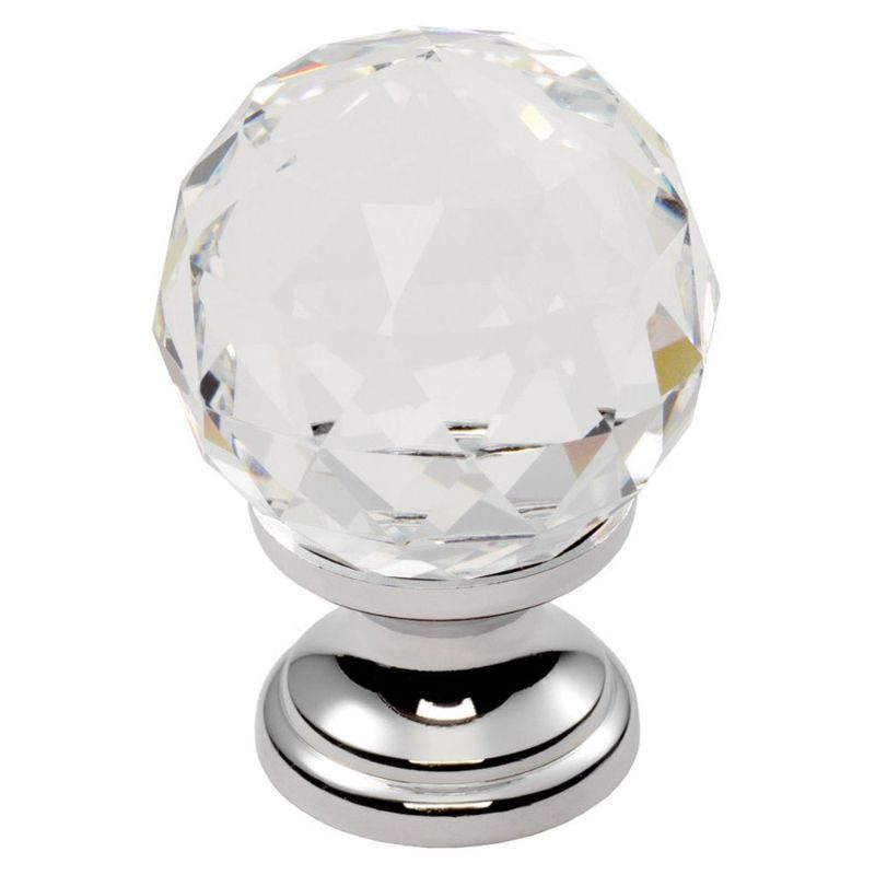 Carlisle Brass Clear Faceted Knob 30mm